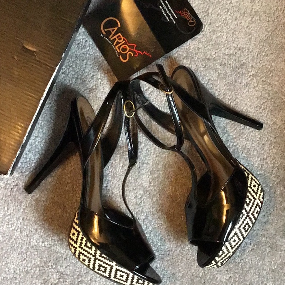 Carlos Santana sexy ankle strap heel pump